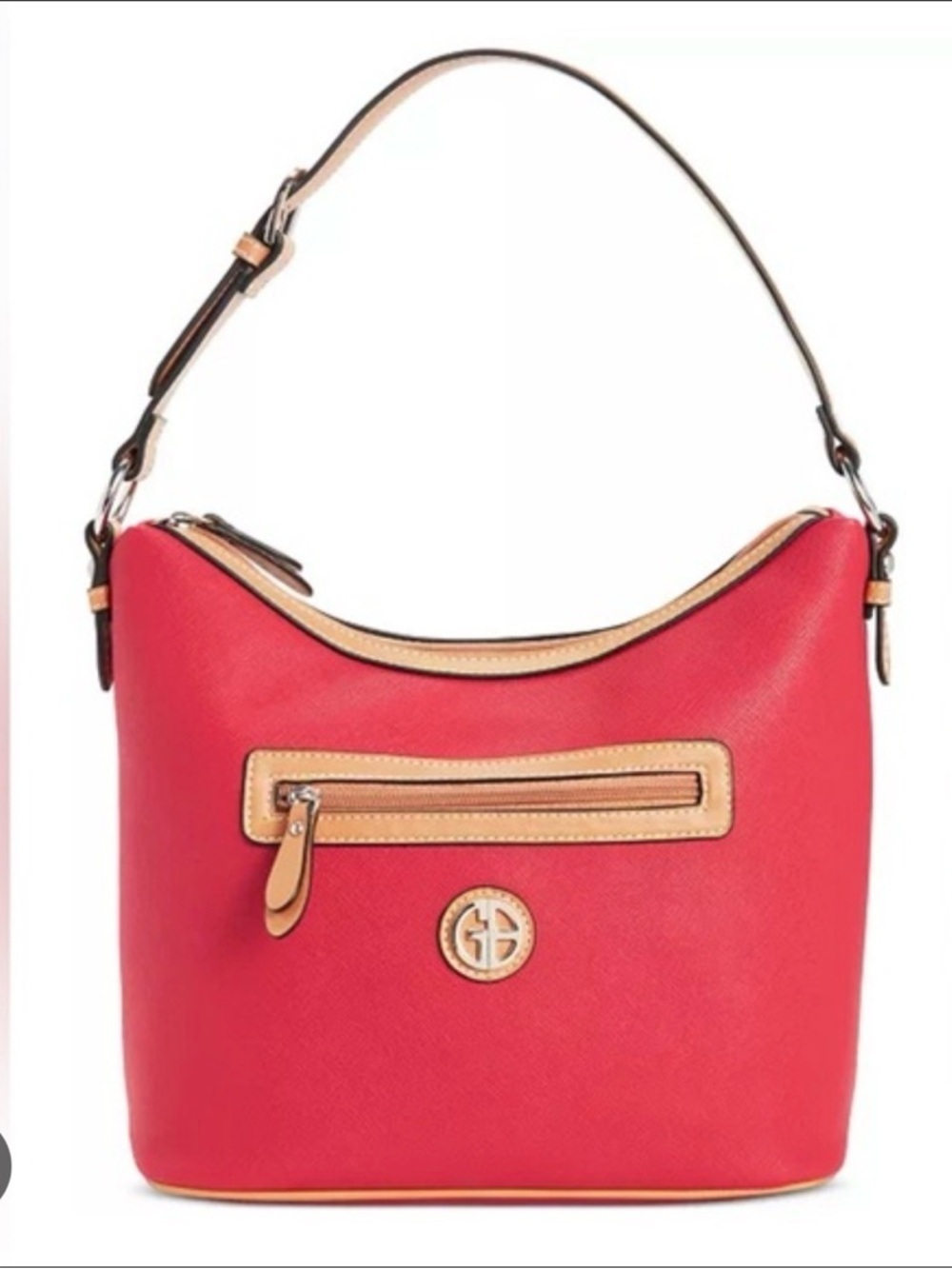 Giani Bernini Saffiano Faux Leather Medium Hobo Bag,